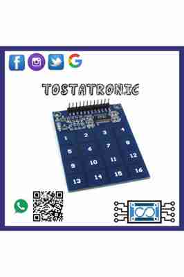 Teclado Matricial 4x4 Capacitivo TTP229